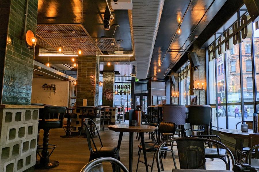 Restaurant at Foundry Project in Northern Quarter, Manchester