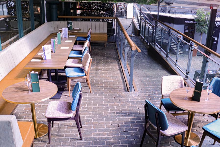 Balcony at Table Twenty Eight in Glasgow City Centre