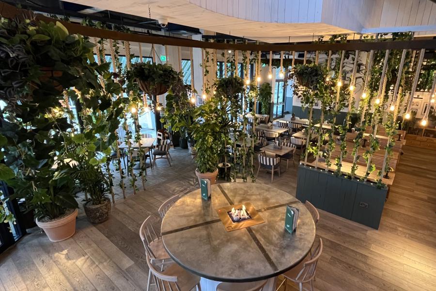 Rockpools Dining Area at The Botanist Cardiff Bay in Cardiff