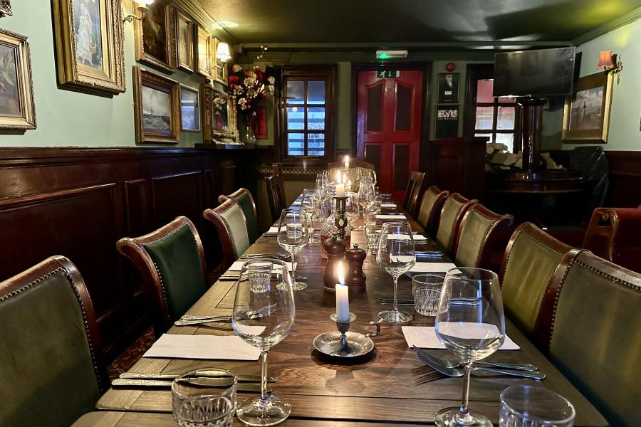 The Secret Dining Room at The Lion & Lobster in Brighton City Centre